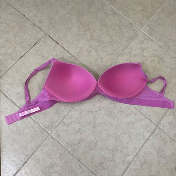 Victoria’s Secret Wear Everywhere Push-Up Padded Bra Size 38DD Pink color - Picture 3 of 7